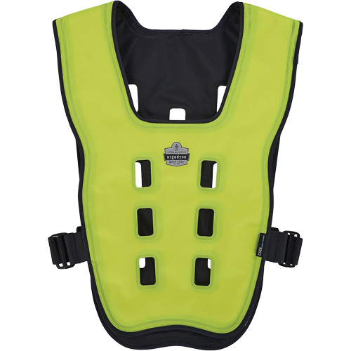 Chill-Its 6685 Dry Evaporative Cooling Vest with Zipper Closure, Small/Medium, High Visibility Lime-Yellow Distribution Industrielle GC