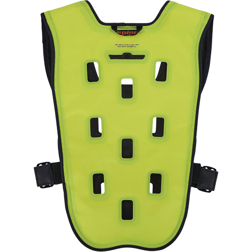 Chill-Its 6685 Dry Evaporative Cooling Vest with Zipper Closure, Small/Medium, High Visibility Lime-Yellow Distribution Industrielle GC