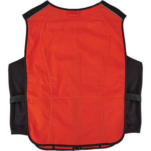 Veste de refroidissement &agrave; changement de phase l&eacute;g&egrave;re avec sachets de recharge Chill-Its 6260, Petit/Moyen, Orange Distribution Industrielle GC