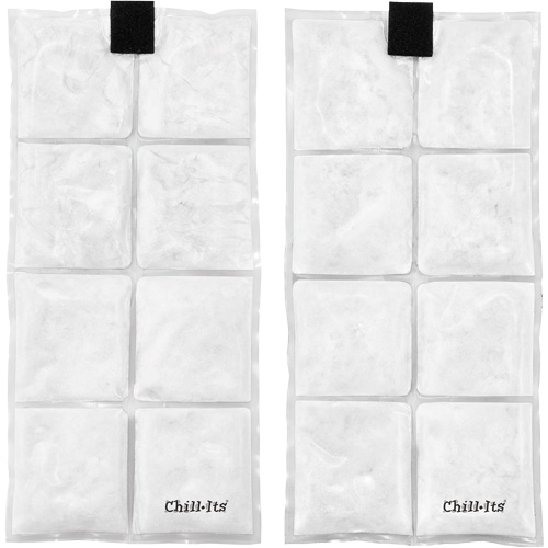 Veste de refroidissement &agrave; changement de phase l&eacute;g&egrave;re avec sachets de recharge Chill-Its 6260, Petit/Moyen, Orange Distribution Industrielle GC