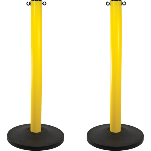 Industrial Stanchion, 37" High, Yellow Distribution Industrielle GC