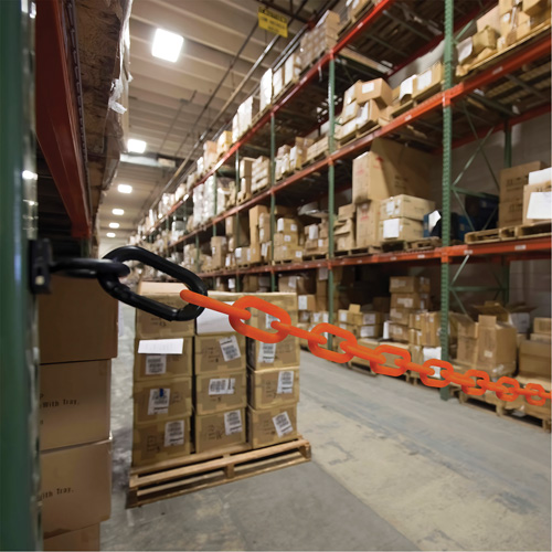 Ensemble de barri&egrave;re &agrave; chaîne magn&eacute;tique pour l'entrep&ocirc;t, Orange Distribution Industrielle GC