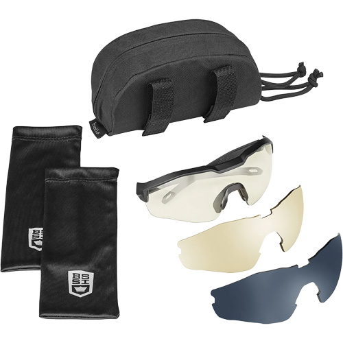 Ensemble de cache-œil pour lunettes de s&eacute;curit&eacute; MY6, Lentille Transparent/Cuivre/Fum&eacute;e, Antibu&eacute;e/Anti-&eacute;gratignures, ANSI Z87+ Distribution Industrielle GC