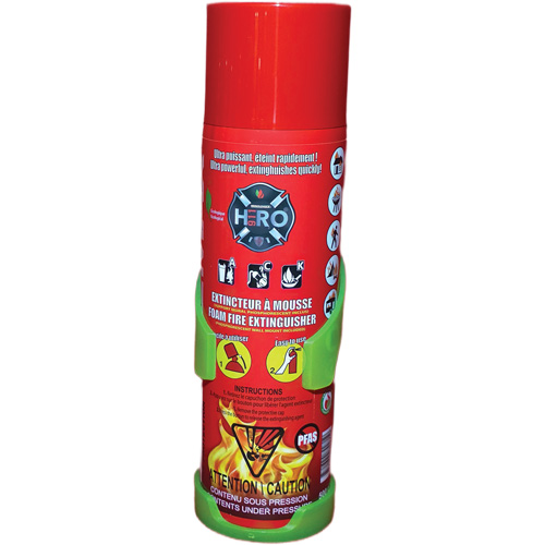 Extincteur Hero 911 sans PFAS, ACK, Capacit&eacute; 500 ml Distribution Industrielle GC