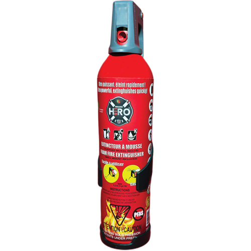 Extincteur Hero 911 sans PFAS, ACK, Capacit&eacute; 750 ml Distribution Industrielle GC