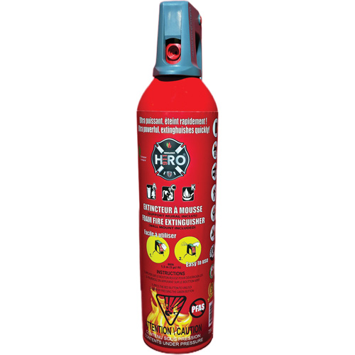 Extincteur Hero 911 sans PFAS, ACK, Capacit&eacute; 750 ml Distribution Industrielle GC
