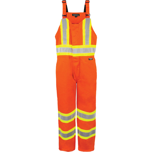 Salopette non doubl&eacute;e haute visibilit&eacute;, Grand, Orange haute visibilit&eacute; Distribution Industrielle GC