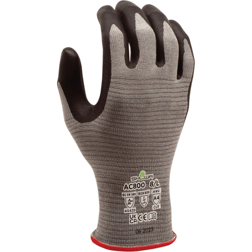 DURACoil Alpha AC800 ESD Gloves, Size Medium/7, 18 Gauge, Microfoam Nitrile Coated, HPPE Shell, ASTM ANSI Level A4/EN 388 Level D Distribution Industrielle GC