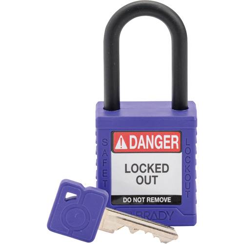 Cadenas de s&eacute;curit&eacute; Velocity, Cadenas de s&eacute;curit&eacute;, Cl&eacute;s diff&eacute;rentes, Nylon, Largeur de 1-1/2" Distribution Industrielle GC