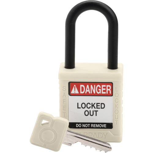 Velocity Safety Lockout Padlock, Safety Padlock, Keyed Different, Nylon, 1-1/2" Width Distribution Industrielle GC