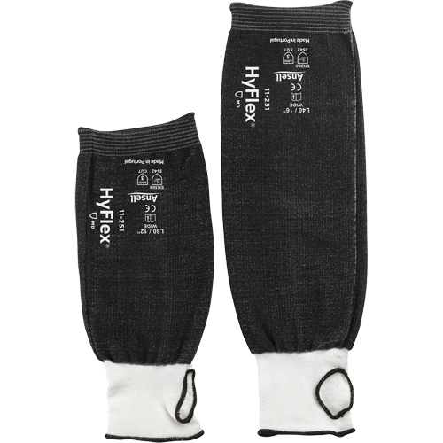 Manchon de protection large HyFlex 11-251, Intercept, 18", ASTM ANSI niveau A3, Noir Distribution Industrielle GC