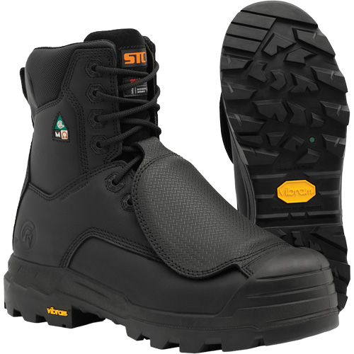 Bottes de travail Vulcan avec protecteur m&eacute;tatarsien &agrave; l'ext&eacute;rieur, Cuir, Taille 6, Imperm&eacute;able Distribution Industrielle GC
