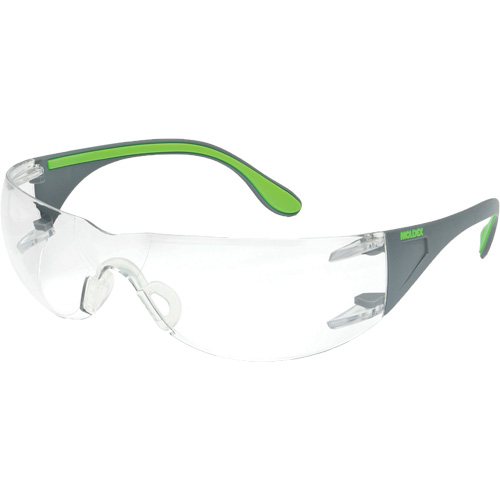Lunettes de s&eacute;curit&eacute; gris/vert Adapt Lite, Lentille Transparent, Antibu&eacute;e/Anti-&eacute;gratignures, ANSI Z87+/R&eacute;pond ou surpasse la norme CSA Z94.3 Distribution Industrielle GC