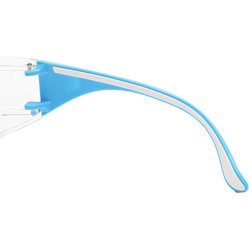 Lunettes de s&eacute;curit&eacute; bleu/blanc Adapt Lite, Lentille Transparent, Antibu&eacute;e/Anti-&eacute;gratignures, ANSI Z87+/R&eacute;pond ou surpasse la norme CSA Z94.3 Distribution Industrielle GC