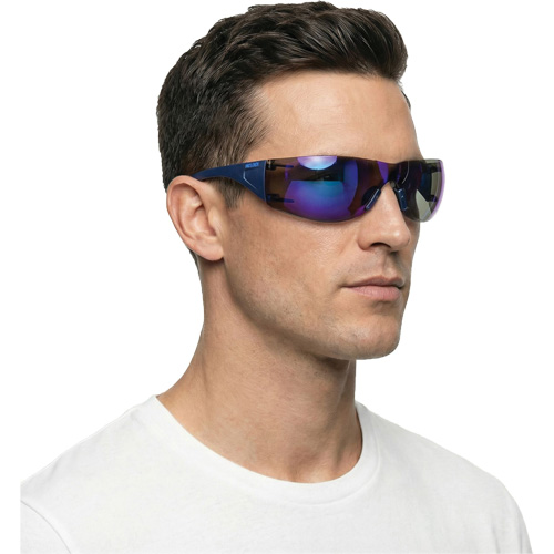 Adapt Lite Safety Glasses, Blue Mirror Lens, Anti-Fog/Anti-Scratch, ANSI Z87+/Meets/Exceeds CSA Z94.3 Distribution Industrielle GC