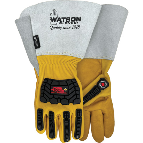 Storm Trooper Water-Resistant Gloves, Medium, Cowhide Palm, Gauntlet Cuff Distribution Industrielle GC