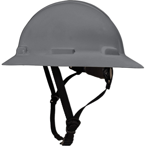 Casque de s&eacute;curit&eacute; &agrave; bordure compl&egrave;te LIDGUARD avec mentonni&egrave;re, R&eacute;pond aux normes CSA type 2, Suspension Rochet, Ventil&eacute; Distribution Industrielle GC