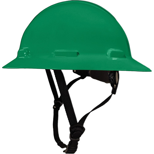 Casque de s&eacute;curit&eacute; &agrave; bordure compl&egrave;te LIDGUARD avec mentonni&egrave;re, R&eacute;pond aux normes CSA type 2, Suspension Rochet, Ventil&eacute; Distribution Industrielle GC