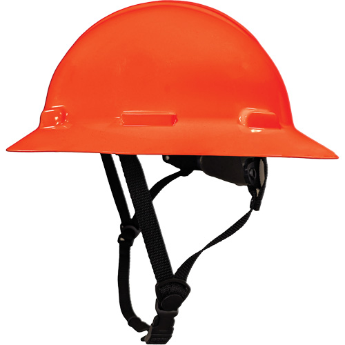 Casque de s&eacute;curit&eacute; &agrave; bordure compl&egrave;te LIDGUARD avec mentonni&egrave;re, R&eacute;pond aux normes CSA type 2, Suspension Rochet, Ventil&eacute; Distribution Industrielle GC