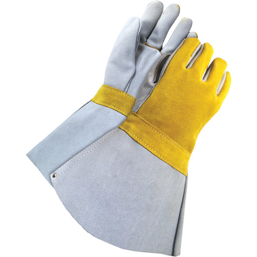 Soudeur doubl&eacute; avec poignet de 5", Cuir de vache refendu, Taille Taille unique Distribution Industrielle GC