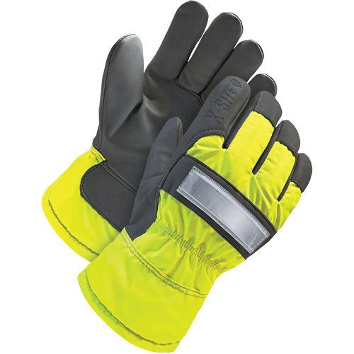 Gants d'ajusteur haute-visibilit&eacute;, 3T-Grand, Paume en Cuir fleur de ch&egrave;vre, Doublure en Thinsulate Distribution Industrielle GC