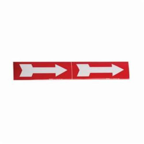 Marqueurs de tuyau avec fl&egrave;ches, Autocollant, 2-1/4" h x 7" la, Blanc/rouge Distribution Industrielle GC