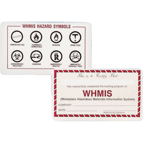 WHMIS Wallet Cards Distribution Industrielle GC