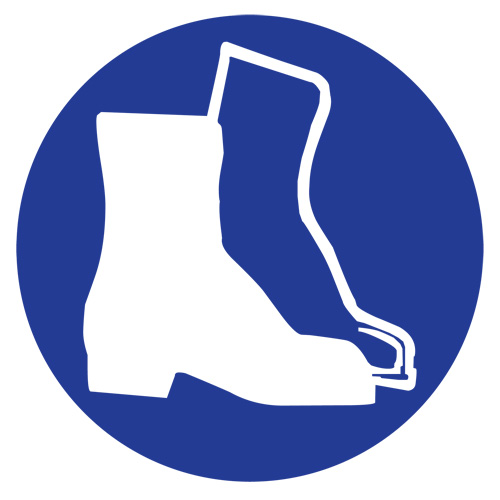 Right to Know Pictogram Labels -Boots, Vinyl, Sheet, 1" L x 1-1/8" W Distribution Industrielle GC