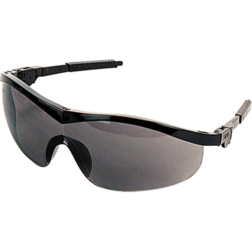 Lunettes de s&eacute;curit&eacute; Storm, Lentille Grise/fum&eacute;e, Anti-&eacute;gratignures, ANSI Z87+ Distribution Industrielle GC