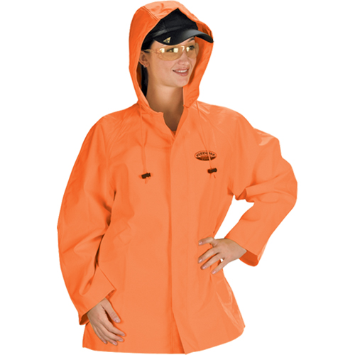 V&ecirc;tements imperm&eacute;ables Hurricane ignifuges et r&eacute;sistants &agrave; l'huile, veste, 4T-Grand, Orange haute visibilit&eacute; Distribution Industrielle GC