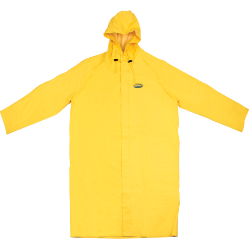 V&ecirc;tement imperm&eacute;able Hurricane ignifuge et r&eacute;sistans &agrave; l'huile, manteau de 48', 3T-Grand, Jaune Distribution Industrielle GC