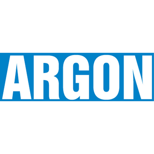 Marqueurs de tuyau "Argon", Autocollant, 2-1/2" h x 12" la, Blanc/bleu Distribution Industrielle GC