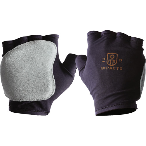 Anti-Impact Fingerless Left-Hand Glove, X-Small, Split Leather Palm, Slip-On Cuff Distribution Industrielle GC