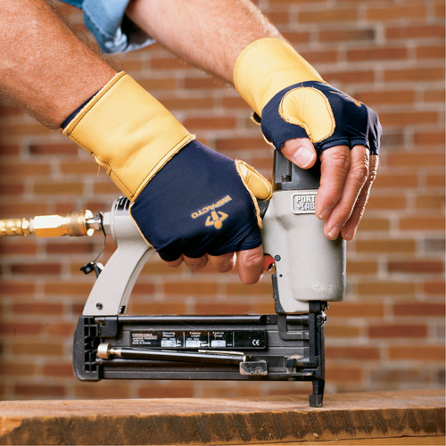 Gants de protection sup&eacute;rieure contre les impacts & les microtraumarismes r&eacute;p&eacute;t&eacute;s, main gauche, Taille T-petit, Paume Cuir fleur Distribution Industrielle GC