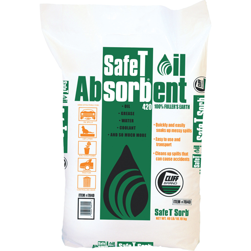 Absorbant pour huile de premi&egrave;re qualit&eacute; Safe T Sorb Distribution Industrielle GC