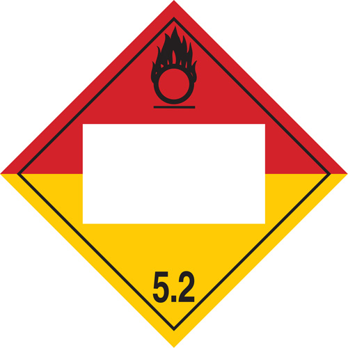 Organic Peroxide TDG Placard, Plastic Distribution Industrielle GC