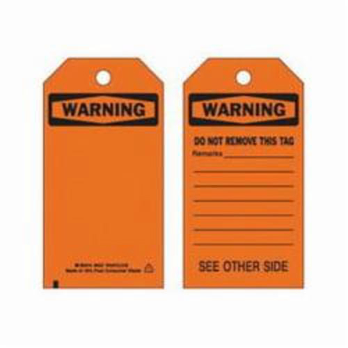 Self-Laminating Safety Tags, Polyester, 3" W x 5-3/4" H, English Distribution Industrielle GC