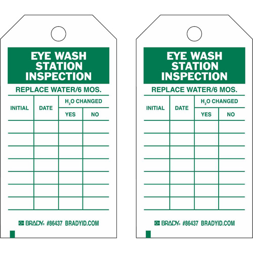 &eacute;tiquettes de rapport d'inspection, Polyester, 4" la x 7" h, Anglais Distribution Industrielle GC