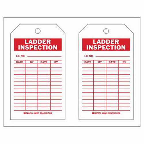 &eacute;tiquettes de rapport d'inspection, Polyester, 4" la x 7" h, Anglais Distribution Industrielle GC