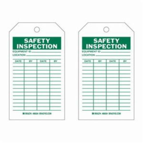 Safety Inspection Tags, Polyester, 4" W x 7" H, English Distribution Industrielle GC