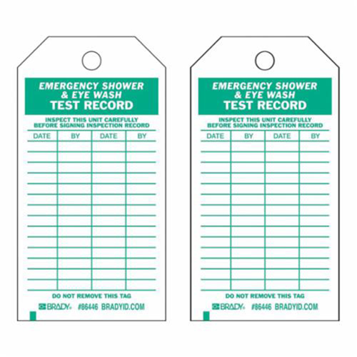 &eacute;tiquettes pour r&eacute;sultats de test, Polyester, 4" la x 7" h, Anglais Distribution Industrielle GC