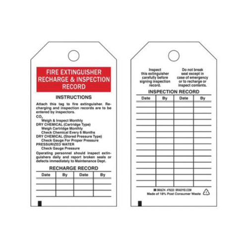 &eacute;tiquettes de rapport d'inspection, Polyester, 3" la x 5-3/4" h, Anglais Distribution Industrielle GC