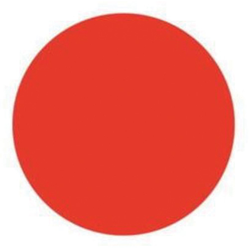 Round Write-On Labels, Circle, 1.5" L x 1.5" W, Red Distribution Industrielle GC