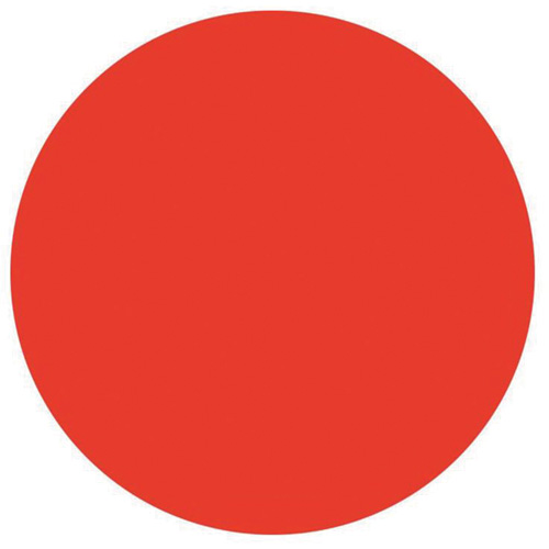 Round Write-On Labels, Circle, 3" L x 3" W, Red Distribution Industrielle GC