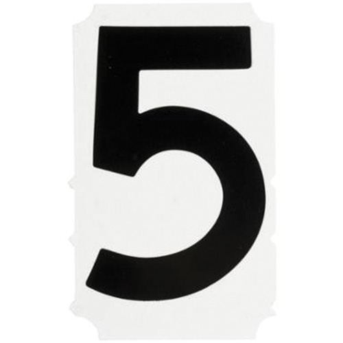 &eacute;tiquettes de lettres et chiffres gothiques individuels Quick-Align, 5, 4" h, Noir Distribution Industrielle GC