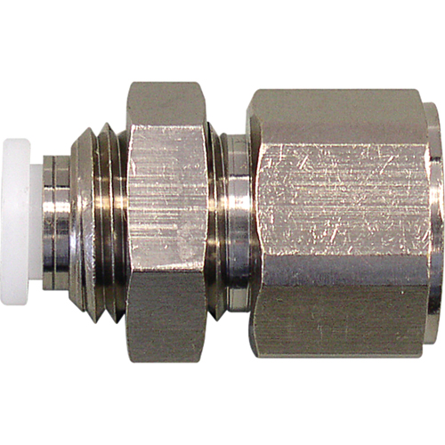Raccord de cloison femelle filet&eacute;e Topfit, 1/2" dia., Polym&egrave;re Distribution Industrielle GC