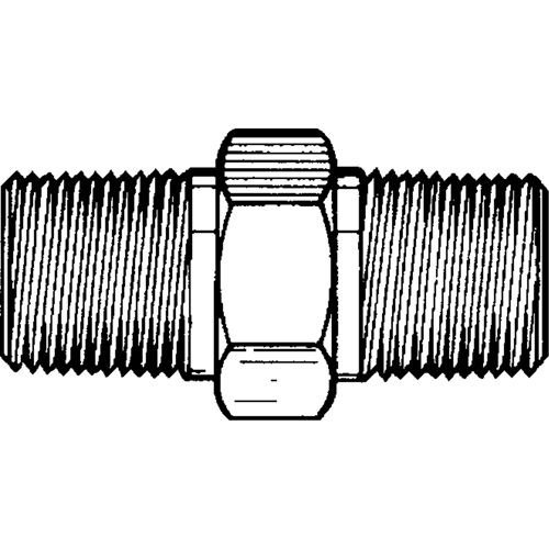 RACCORD HEXAGONAL MALE1/8"-1/8"NPT,LAITON, Laiton Distribution Industrielle GC