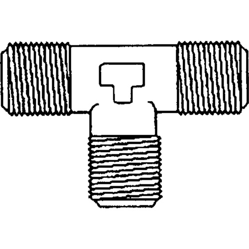 Male Pipe Tee, Brass, 1/8" Distribution Industrielle GC