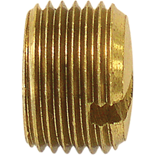 Pipe Plug (Slotted), 1/8" Dia., Brass Distribution Industrielle GC