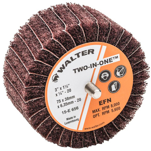 Meule &agrave; lamelles abrasives Two-In-One Distribution Industrielle GC